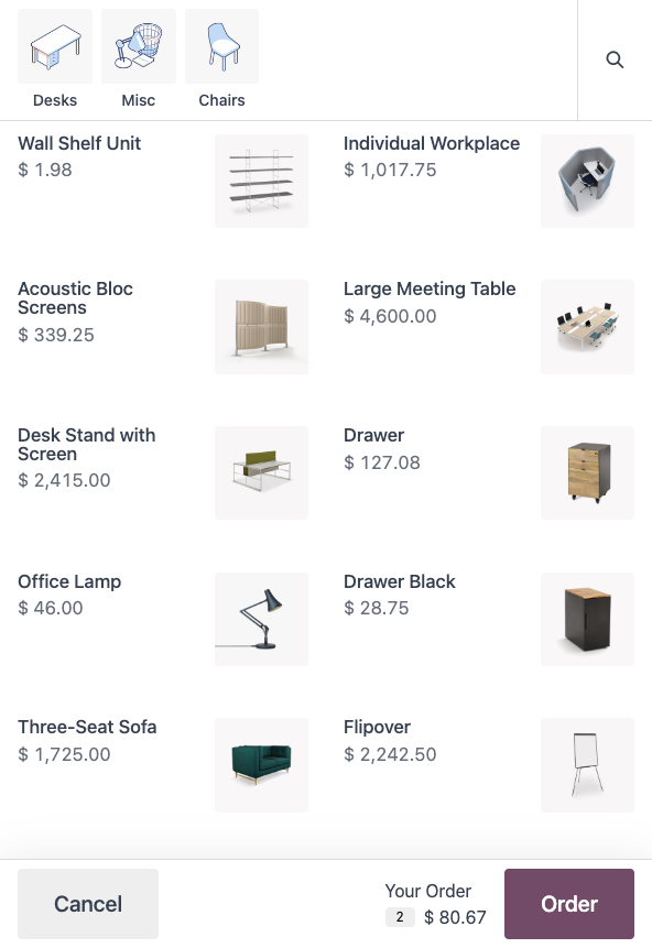 برنامج أودو نقاط البيع