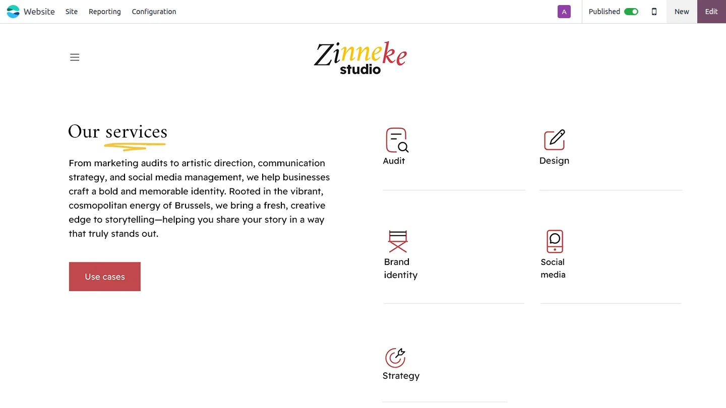برنامج أودو لشركات الاستشارات